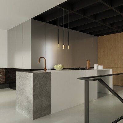 Hängeleuchte SARA 1 schwarz/gold