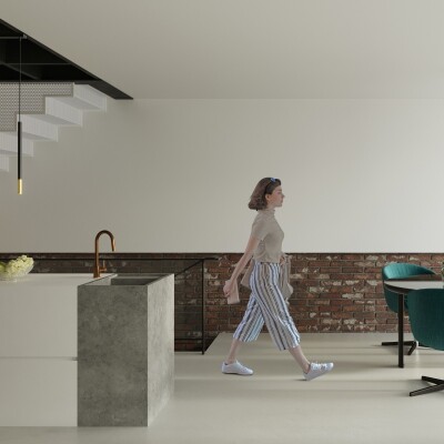 Hängeleuchte SARA 1 schwarz/gold