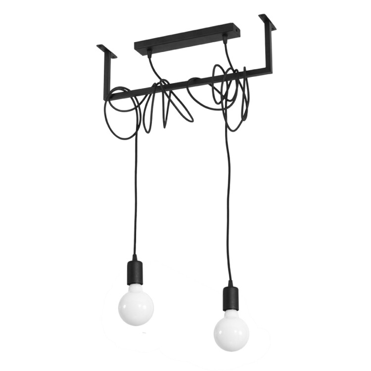 Kronleuchter NILX 2 schwarz
