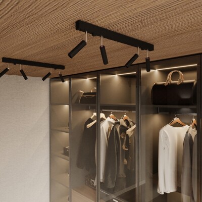 Deckenleuchte AIRA 4 schwarz