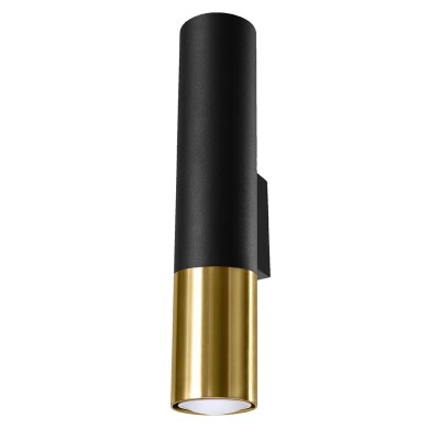 Wandleuchte ZUNO schwarz/gold