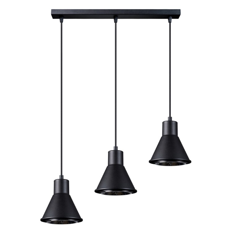 Hängeleuchte LIRY 3 schwarz [ES111]