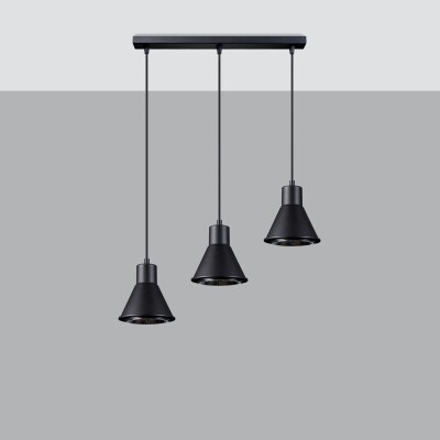 Hängeleuchte LIRY 3 schwarz [ES111]