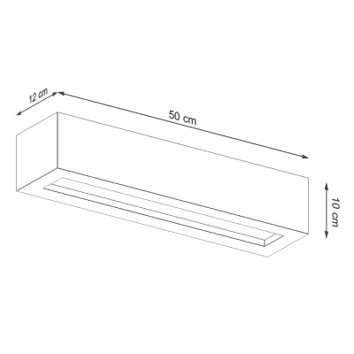 Wandleuchte ELYZ 50 Beton