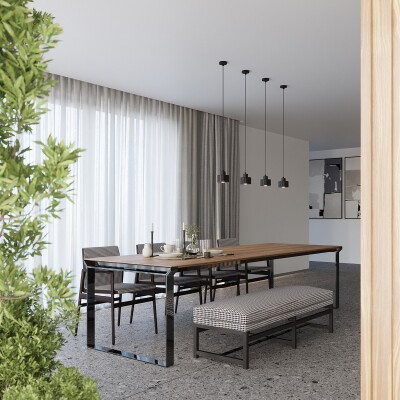 Hängeleuchte MINA 3 schwarz