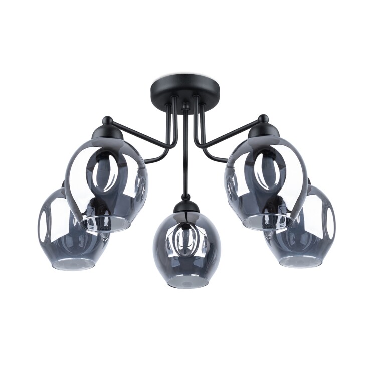 Kronleuchter ZARX 5 schwarz