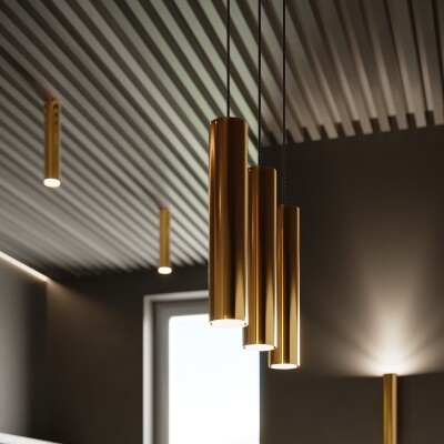 Pendelleuchten KILX 3 glanzgold
