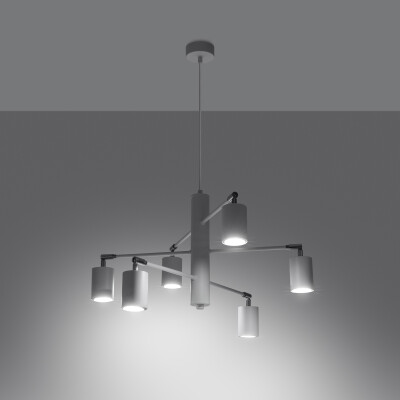 Kronleuchter ZENX 6 weiß