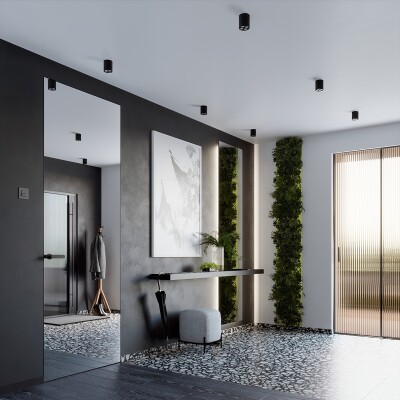 Deckenleuchte RILY  schwarz LED