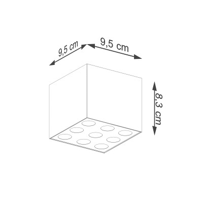 Deckenleuchte LINC  schwarz LED