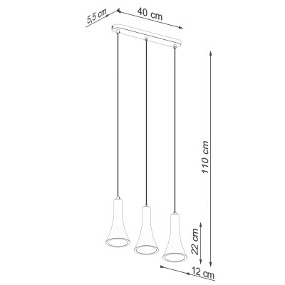 Pendelleuchten TIVE 3L beton