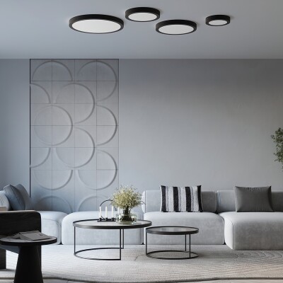 Deckenleuchte SUND 60 schwarz LED 3000K