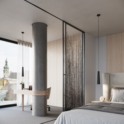 Pendelleuchte VONB Schwarz Beton