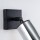 Wandlampe LUNY schwarz/chrom