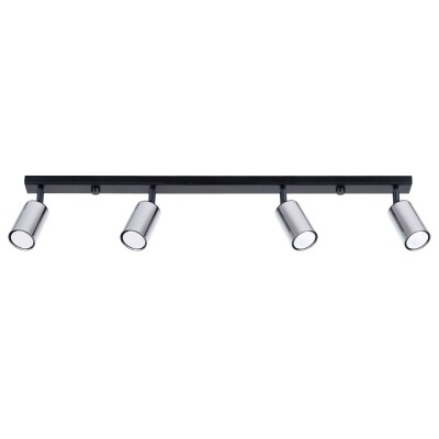 Deckenleuchte LUNY 4L schwarz/chrom