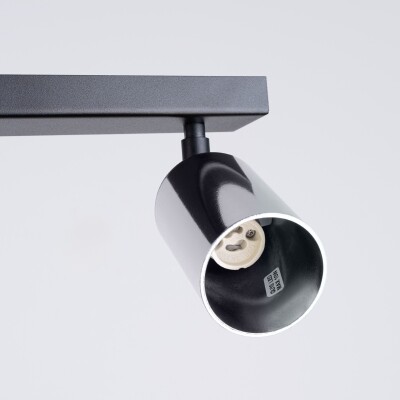 Deckenleuchte LUNY 4L schwarz/chrom