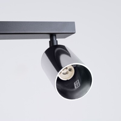 Deckenleuchte LUNY 6L schwarz/chrom