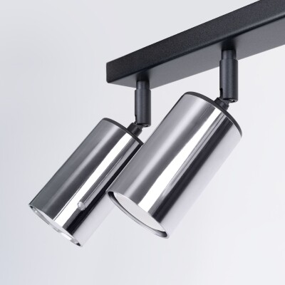 Deckenleuchte LUNY 6L schwarz/chrom