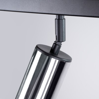 Deckenleuchte LUNY 6L schwarz/chrom