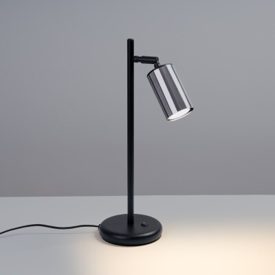 Tischlampe LUNY schwarz/chrom