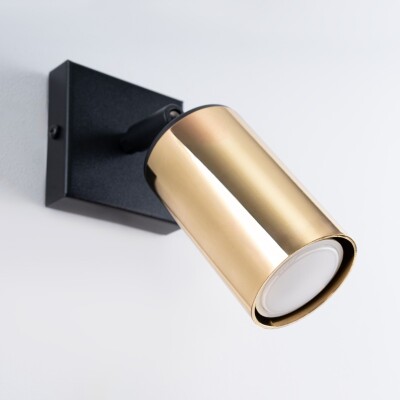 Wandlampe LUNY schwarz/gold