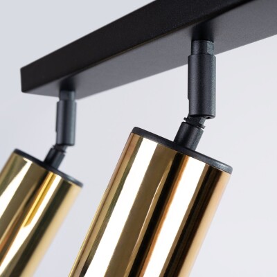 Deckenleuchte LUNY 3 schwarz/gold