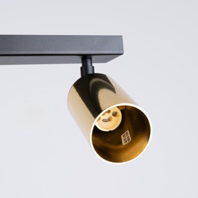 Deckenleuchte LUNY 6L schwarz/gold
