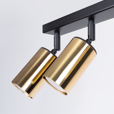 Deckenleuchte LUNY 6L schwarz/gold