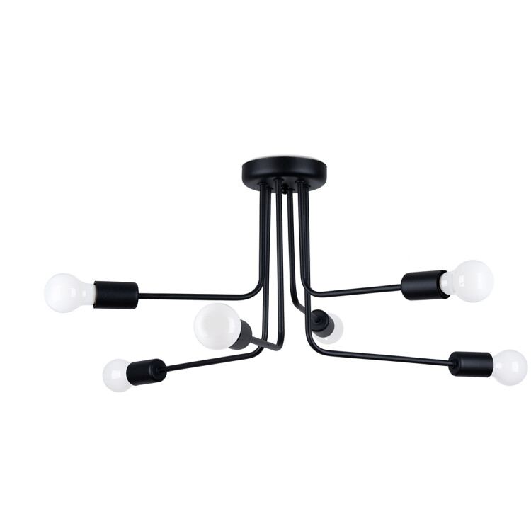 Kronleuchter ZUNY 6 schwarz