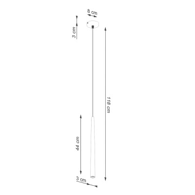 Pendelleuchte AIRY 1 Schwarz