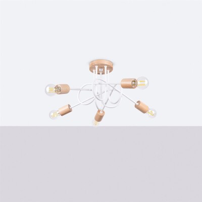 Kronleuchter 5 Weiß