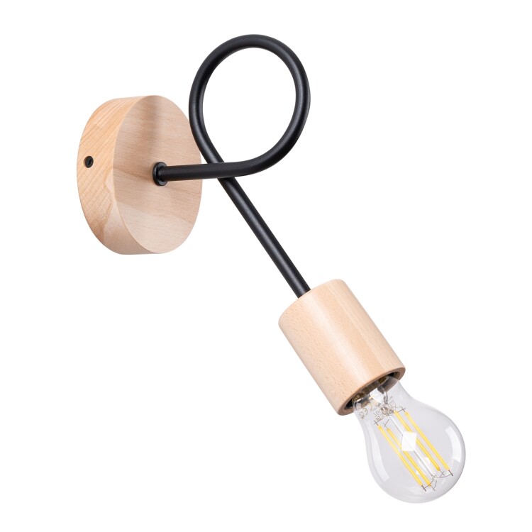 Wandlampe VILD Schwarz