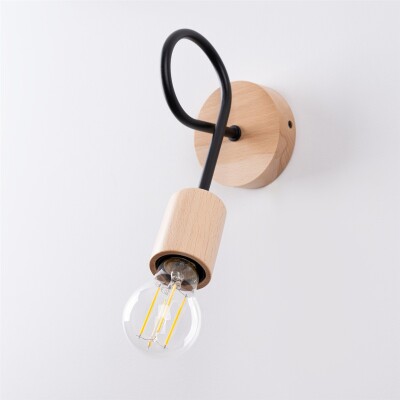 Wandlampe VILD Schwarz