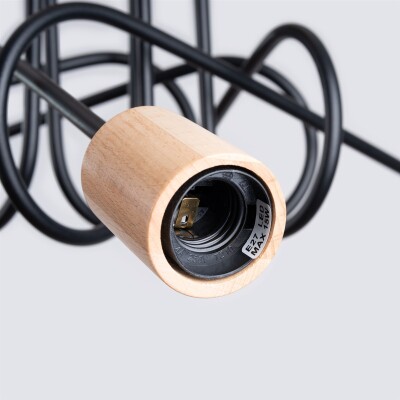 Kronleuchter VILD 5 Schwarz