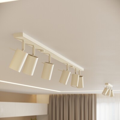 Wandleuchte LIRA beige