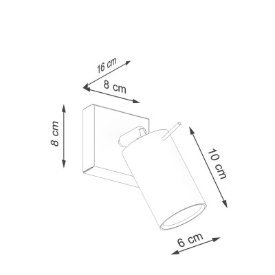 Wandleuchte LIRA roter Ocker