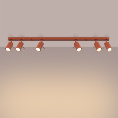 Deckenleuchte LIRA 6L roter Ocker